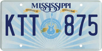 MS license plate KTT875