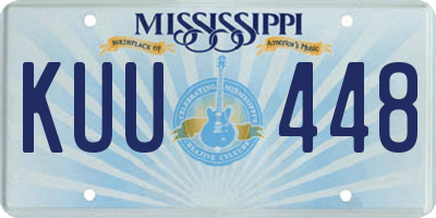 MS license plate KUU448