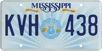MS license plate KVH438