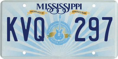 MS license plate KVQ297