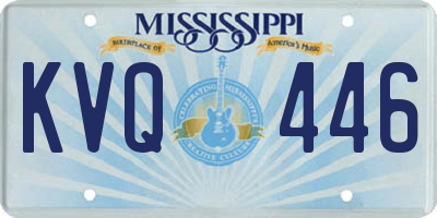 MS license plate KVQ446