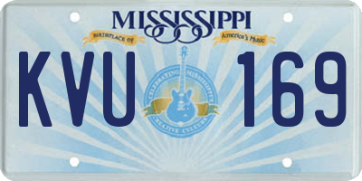 MS license plate KVU169