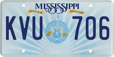 MS license plate KVU706