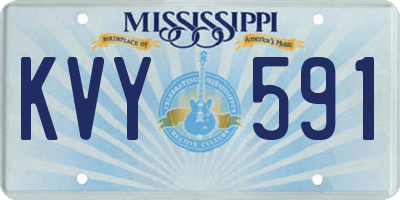 MS license plate KVY591