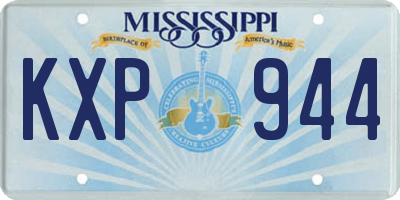 MS license plate KXP944