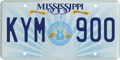 MS license plate KYM900