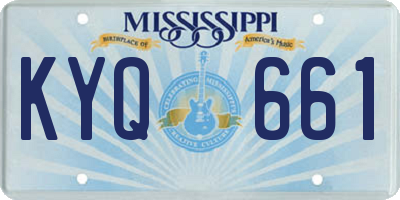 MS license plate KYQ661