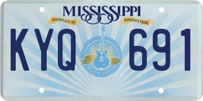 MS license plate KYQ691