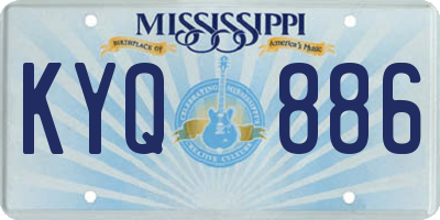 MS license plate KYQ886