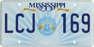 MS license plate LCJ169