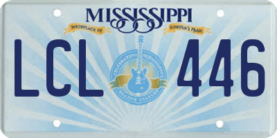 MS license plate LCL446