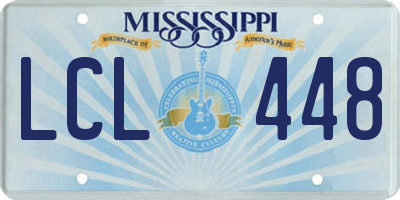 MS license plate LCL448