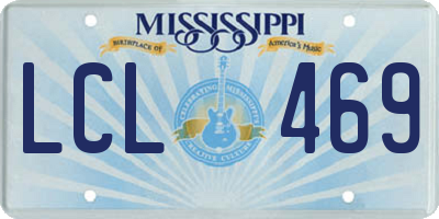 MS license plate LCL469
