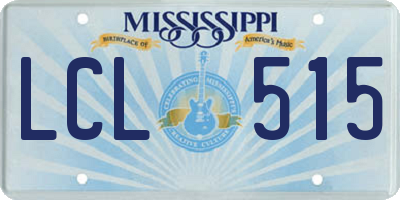 MS license plate LCL515