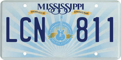 MS license plate LCN811