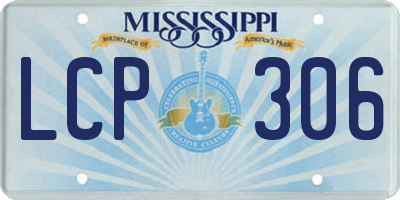 MS license plate LCP306