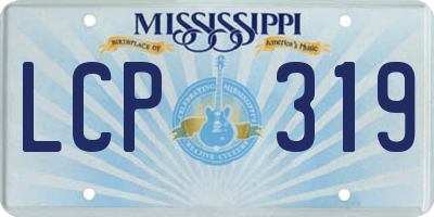 MS license plate LCP319