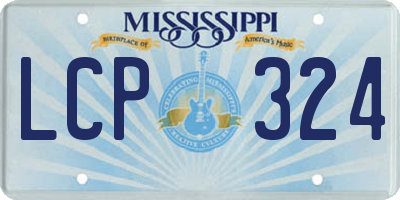 MS license plate LCP324