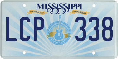 MS license plate LCP338