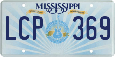 MS license plate LCP369