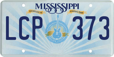 MS license plate LCP373