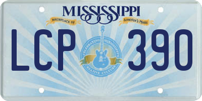 MS license plate LCP390