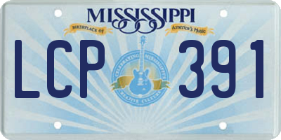 MS license plate LCP391