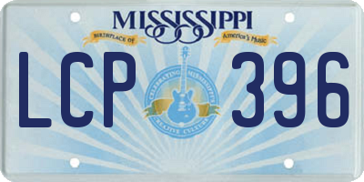 MS license plate LCP396