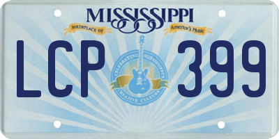 MS license plate LCP399