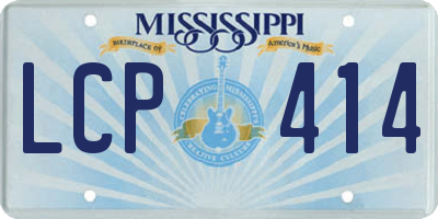 MS license plate LCP414
