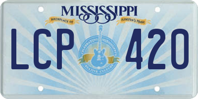 MS license plate LCP420