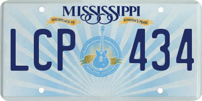 MS license plate LCP434