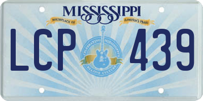 MS license plate LCP439