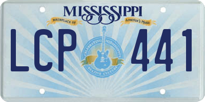 MS license plate LCP441