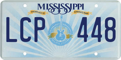MS license plate LCP448