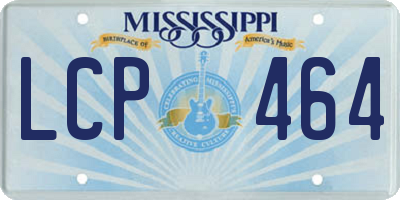 MS license plate LCP464