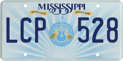 MS license plate LCP528