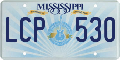 MS license plate LCP530