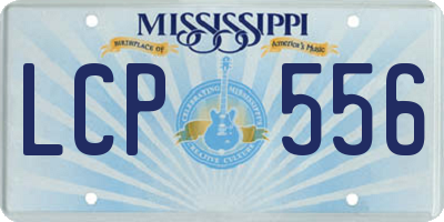 MS license plate LCP556