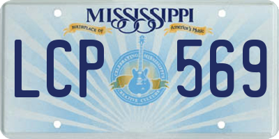 MS license plate LCP569