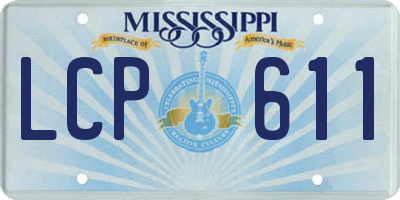 MS license plate LCP611