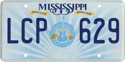 MS license plate LCP629