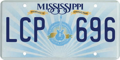 MS license plate LCP696