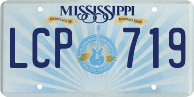 MS license plate LCP719