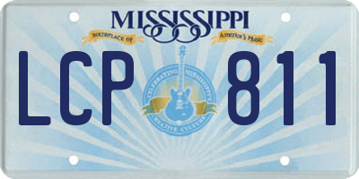 MS license plate LCP811