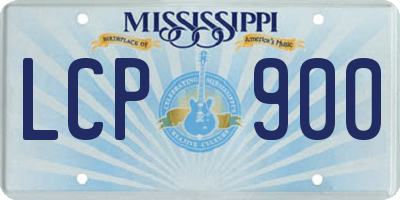 MS license plate LCP900