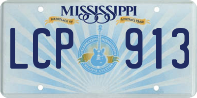 MS license plate LCP913