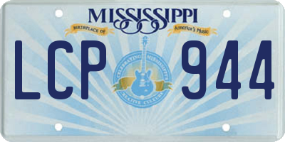 MS license plate LCP944
