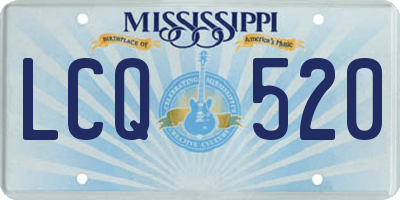 MS license plate LCQ520