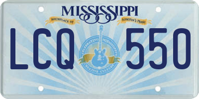 MS license plate LCQ550